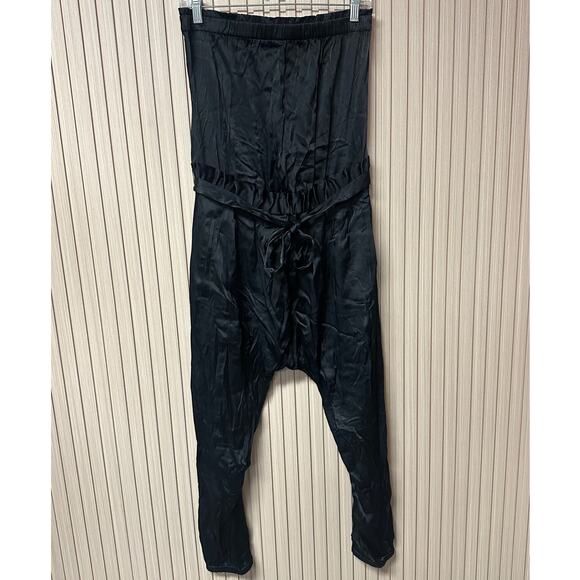 FRAME Harem Jumpsuit in Noir Black Women’s Size M - Picture 3 of 11